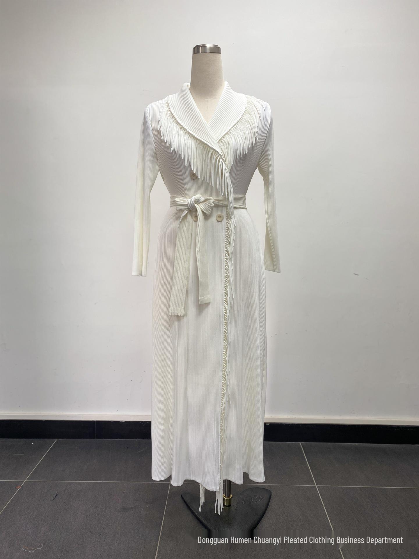 

Элегантное африканское платье с бахромой большого размера для женщин One Size 80/160 белый