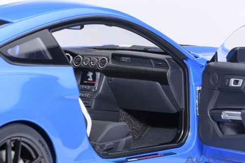 AUTOart 1/18 Scale Ford Mustang Shelby GT500 (Blue/White Stripes) Finished Product 73094