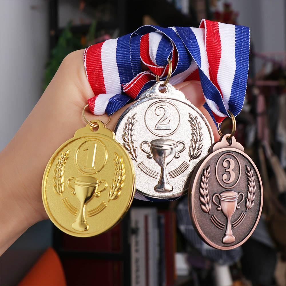 Winner Reward Gold Silver Bronze Medals Dancing Competition Rewards Zinc Zinc Zinc Alloy Award Medals  Prizes