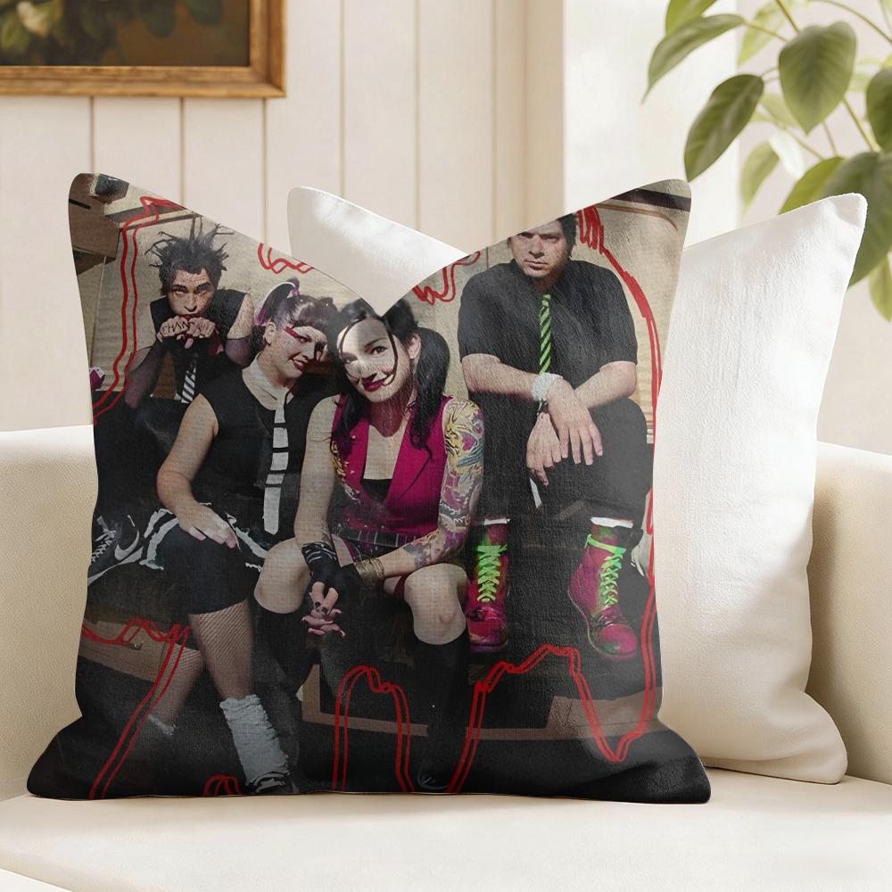 MMindless SSelf Indulgence Cushion Cover Eco Linen Pillow Case DoubleSided Print Breathable Durable Zipper Home Decor Gift