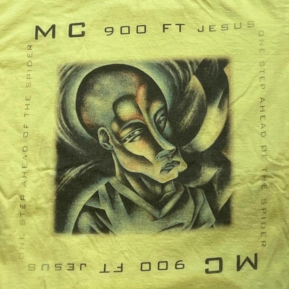 

90s Mc 900ft Jesus Yellow Short Sleeve Unisex T shirt Classic style NH24718 Unisex T-Shirt XXXXL