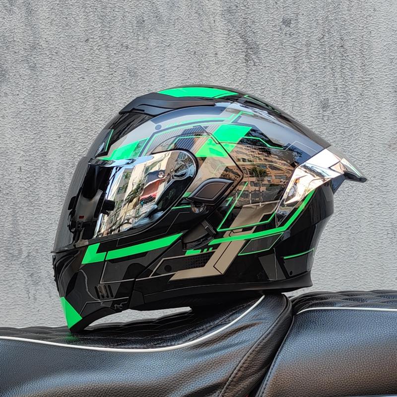 ORZ Motorcycle helmets Double Visors Modular Flip Up helmet DOT approved Full face casque moto racing Motocross helmet DOT