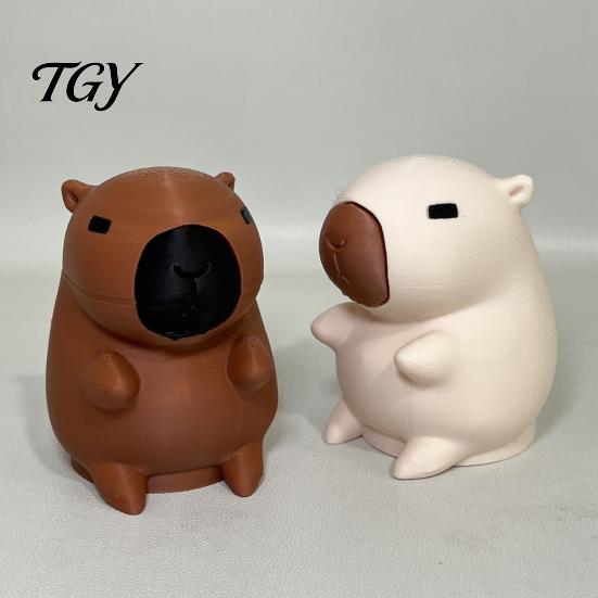 Capybara Anhängerkupplungsabdeckung 3D Gedruckte Anhängerkupplungskappe, Dekorative Anhänger Staubkappe, 50mm Anhänger Schutz, Wohnmobil LKW Zubehör Geländewagen