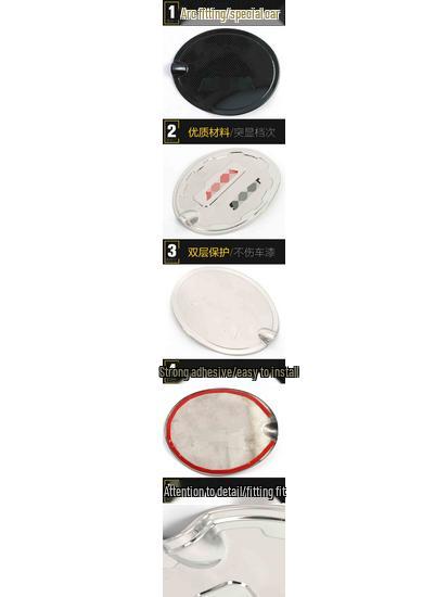 Kuga Stainless Steel Fuel Tank Cap Scratch-Resistant Decorative Sticker