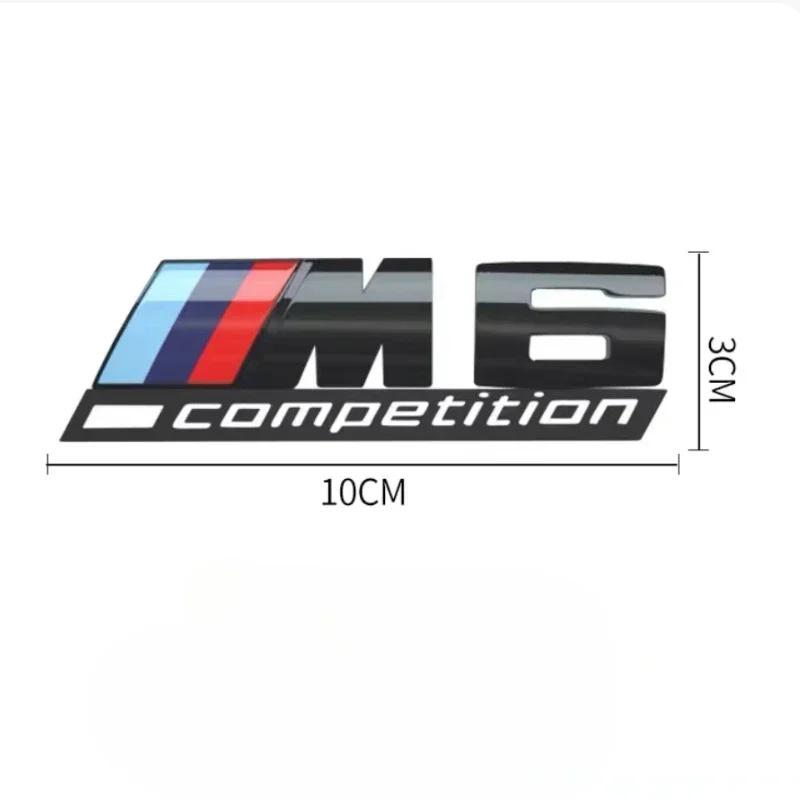 3D ABS suitable for BMW tail badge M1 M2 M3 M4 M5 M6 M7 rear digital side car logo x1x3x4x5x6 Sport M Competition black sticker