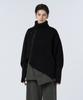 Teulimingbeodeu Argyle Cable Zip-Up Pullover [ Black ]