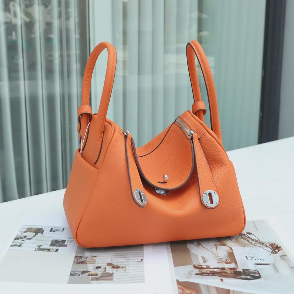 2025 Vielseitige Sommer-Arzttasche aus Lindy-Rindsleder: Damen-Schulterhandtasche aus echtem Leder