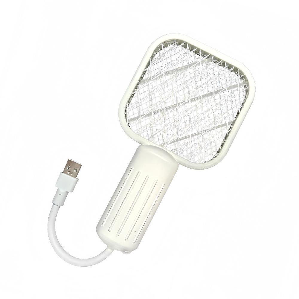 Easy to Use Electric USB Mosquito Swatter UV Light Portable Mosquito Killer Lamp Mini Mosquito Repellent Device белый