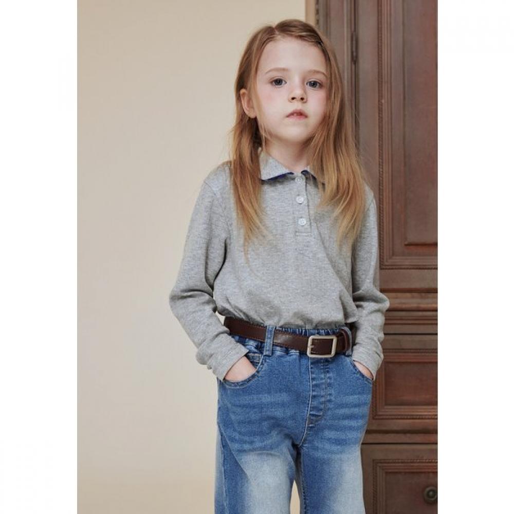 

The Coffee Bean Tea Leaf Gray EyeleT Collar T shirT ba14Ts03gy Gray/165