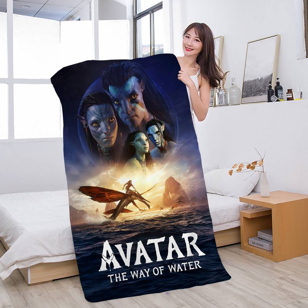 Sci-Fi Filme A-Avatar Vintage Mikrofaser Decke Schnelltrocknende Strandtücher Übergröße Druck Super Saugfähiges Poolhandtuch