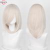 40cm Medium Basic Anime Cosplay Wig Bang Blond  Black White Red Pink Green Brown Gold Blue Heat Resistant Synthetic Hair Wigs