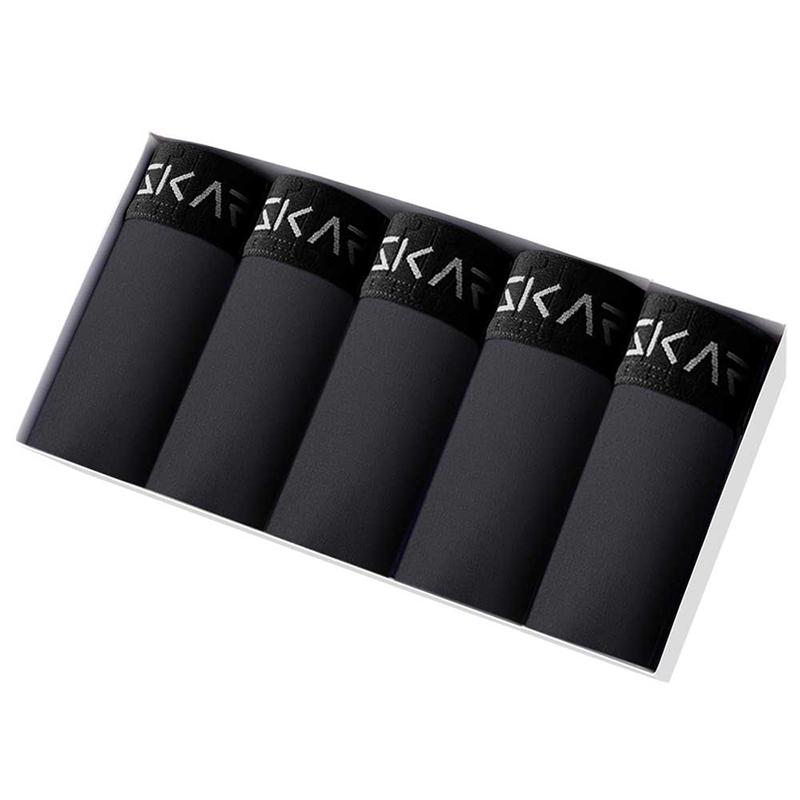 5PCs Pack 2025 Men Panties New Print Underwear Man Brand Boxer And Underpants For Homme Luxury Set Sex Polyester Shorts Slip