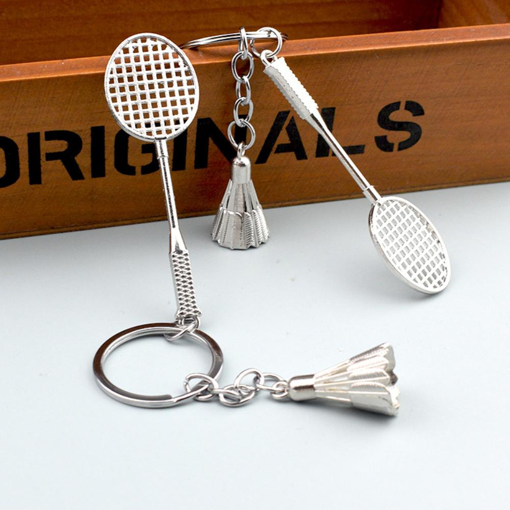 Kreatywne Mini Breloczki Do Badmintona, Vintage Sportowe Breloczki Do Kluczy Samochodowych, Akcesoria Do Plecaków Dla Mężczyzn I Kobiet, Prezenty Klubowe