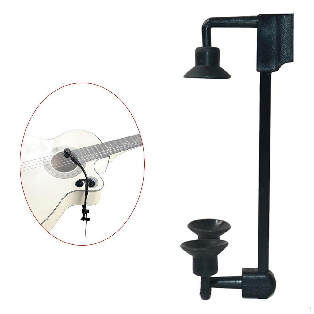 Uchwyt Klips do Mikrofonu Instrumentowego Regulowany Zacisk Montażowy Gitara do Ukulele
