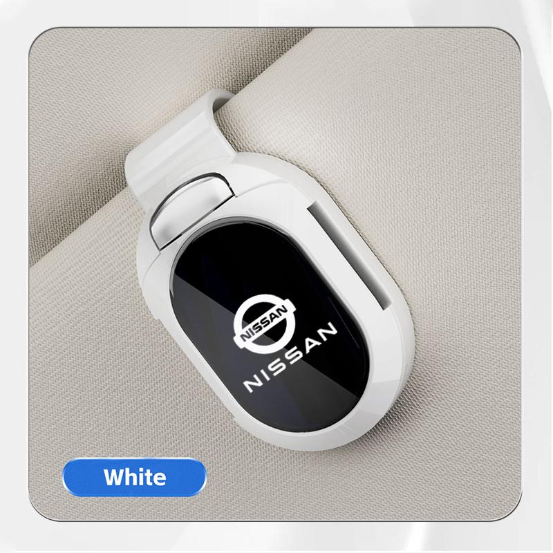 Wskpa9 Car Glasses Clip Suede Sun Visor Sunglasses Holder For Nissan J10 X-Trail Qashqai Juke Leaf Micra NOTE Patrol Pulsar NISMO