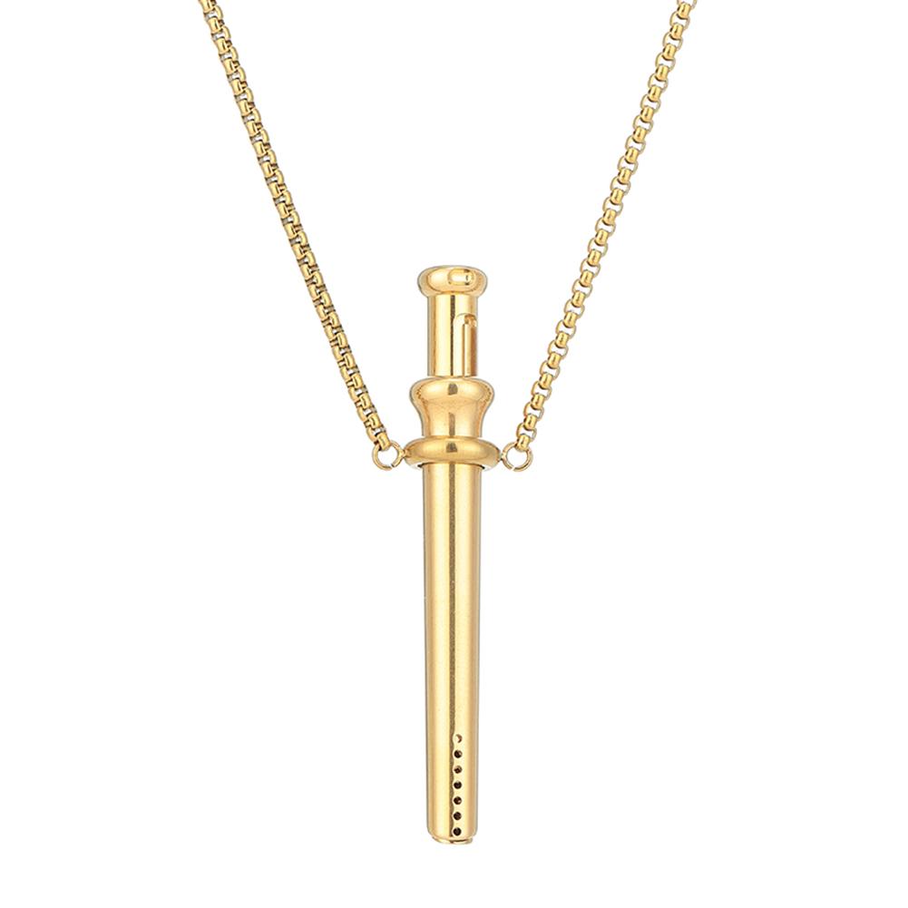 Breathing Resistance Whistle Necklace Anxiety Breathing Necklace Mindful Breathing Necklace for Anxiety & Stress Relief