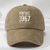 Washed Baseball Cap Men Women Vintage Cotton Curved Brim Sun Protection Hat