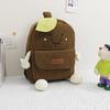 Niche Cartoon Corduroy Backpack Female College Student Small Schoolbag High School Korean Version New Ins Large-capacity Backpack