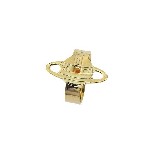 Vivienne Westwood London Orb Used Earrings, Gold-Blue, Women's, 6201022002R702,