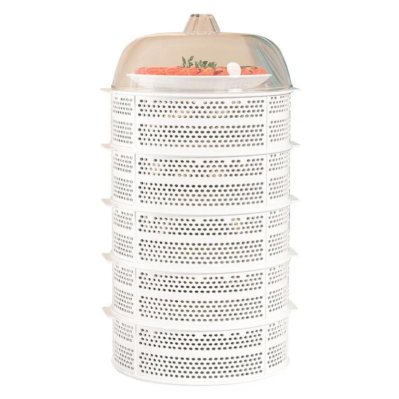 Transparent Dustproof Storage Rack Cover-Multi-layer Multi-function Household Cover Practical Vegetables & Leftovers Protection