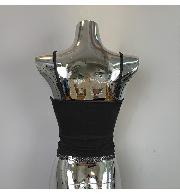 South Korea Dongdaemun Slimming Lace-Trim Camisole for Women