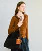 Clave Lily Suede Dark Brown Tote Bag