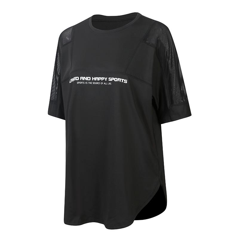 

Дышащая спортивная футболка свободного кроя для фитнеса больших размеров M