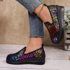 Flats Women Loafers Shoes Fashion Leopard Shoes 2025 Autumn New Trends Platform Sneaker Casual Walking Cozy Zapatillas De Mujer