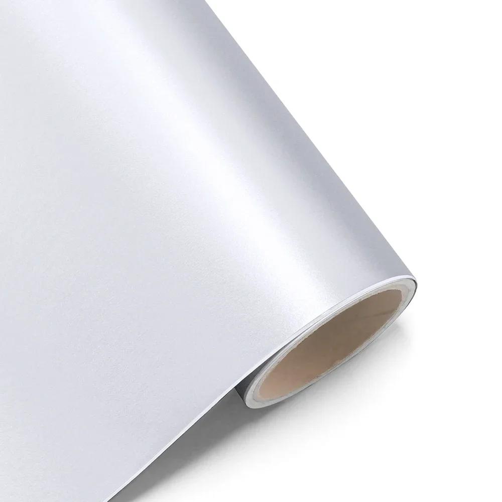 

Ice Film Matte Silver Car Whole Body Wrap Vinyl Film Auto Color Change Sticker PVC Protective Cover Decal DIY Tuning Accessories 0.9mx1.52m