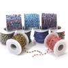 1 Meter Stainless Steel 4.5mm Plastic Turkey Eyes Beads Oval Chains for DIY Jewelry Findings Necklace Bracelet Earrings Making