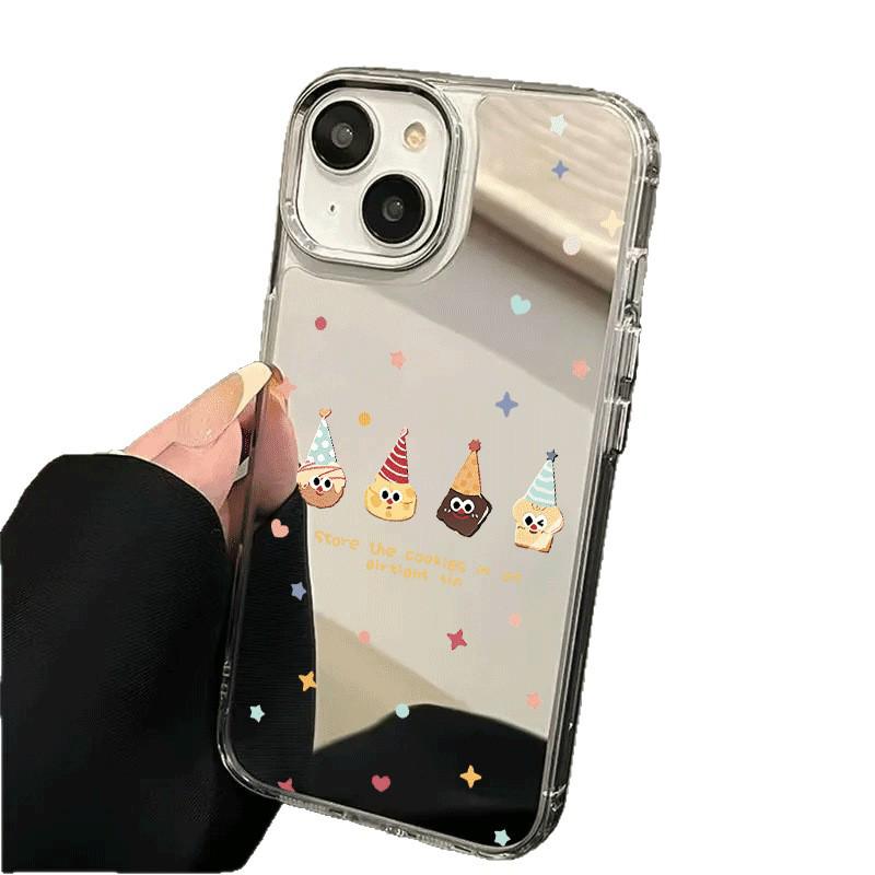 Cartoon Style Apple iPhone 16/17/Pro Max Mirror Case with Personality