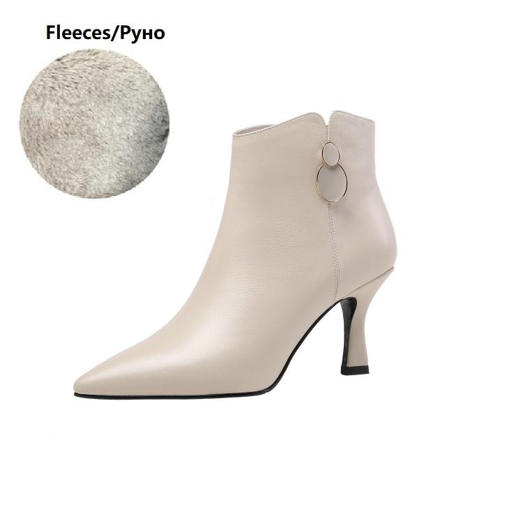 

Мода НОВЫЕ Осенние Женские Ботинки Обувь из Натуральной Кожи для Женщин Остроносые Туфли на Тонком Каблуке Элегантные Современные Ботинки Повседневная Обувь Ботильоны 40