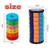 7 Layers 3D Corn Cube Tower Mathematical Wheel Arithmetic Tools Stress Relief Decompression DIY Cylindrical Puzzle Toy