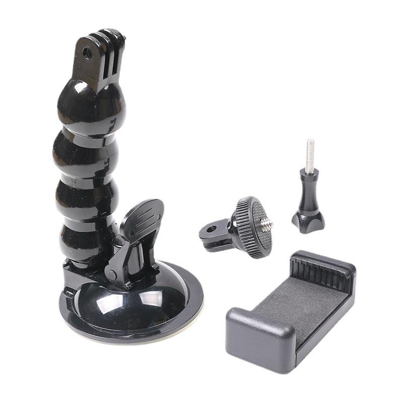 Suction Cup Phone & Camera Holder for Vehicle Navigation, Live Broadcast, Recording, Sunroof & Sports Shooting