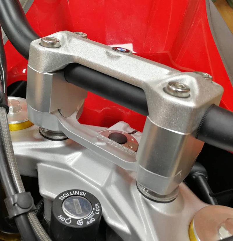 Compatible BMW G310GS/G310R Handlebar Riser Adapter - Aluminum-Magnesium Alloy