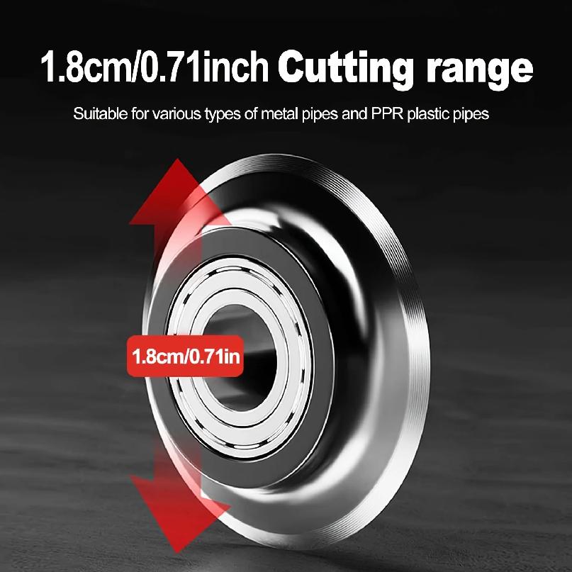 Ratchet Tube Cutter - Versatile Hand Tool for Copper, Aluminum, Iron, Stainless Steel, PPR & PE Pipes