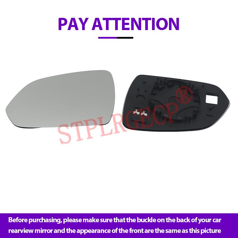Verre chauffant de rétroviseur latéral de remplacement pour voiture, plaque de miroir chauffante pour MG ZS MG5 20-25 et Roewe MG RX3 17-23