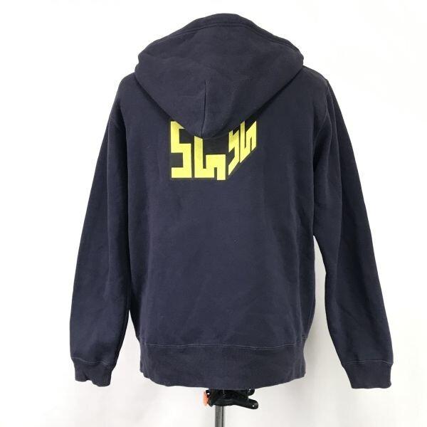 Made in Japan SILLY GOOD Zip-Up Sweat Hoodie M Men Navy(USED)