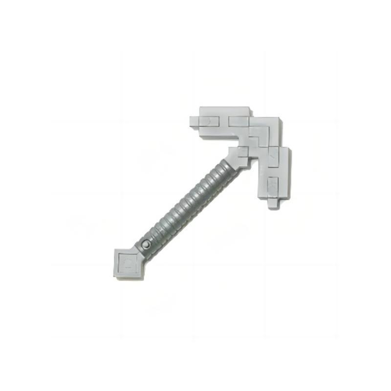 50G Pixel Pickaxe Hoe Minifigure Parts - Small Building Blocks Set Standard