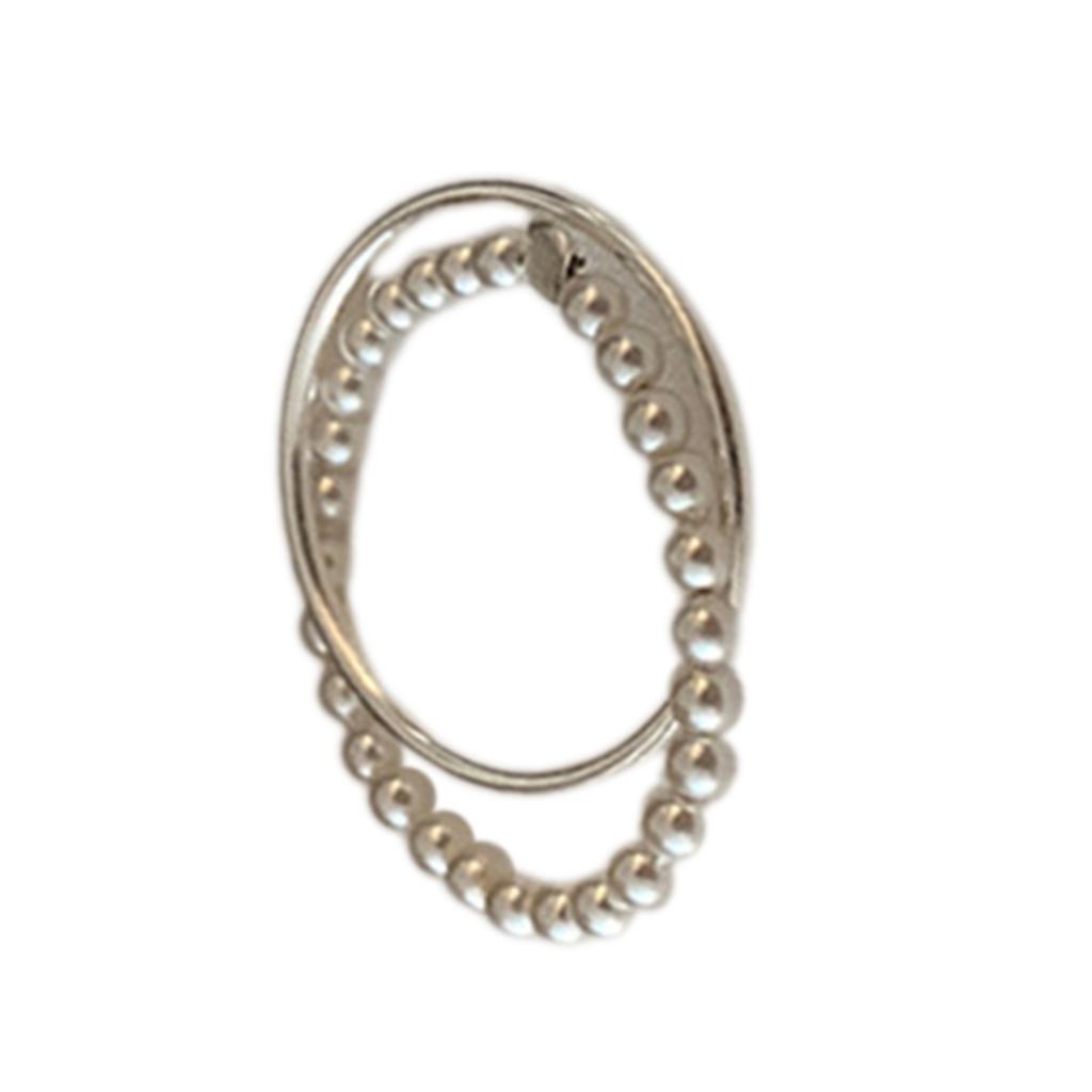 Fashionable Bowknot Opening Rings Finger Rings Beaded Finger Rings Alloy Material Stylish Finger Accessory for Women