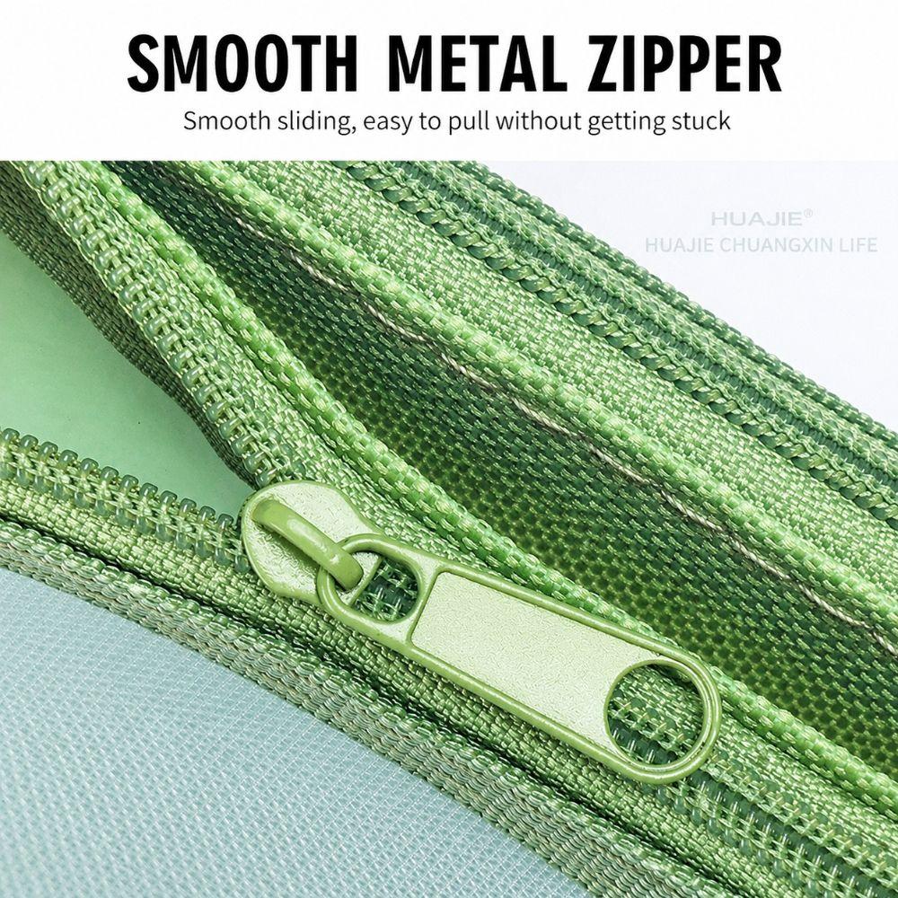 Double Layer Stationery Bag Foldable Pen Bag Durable Makeup Storage Bag  Gift