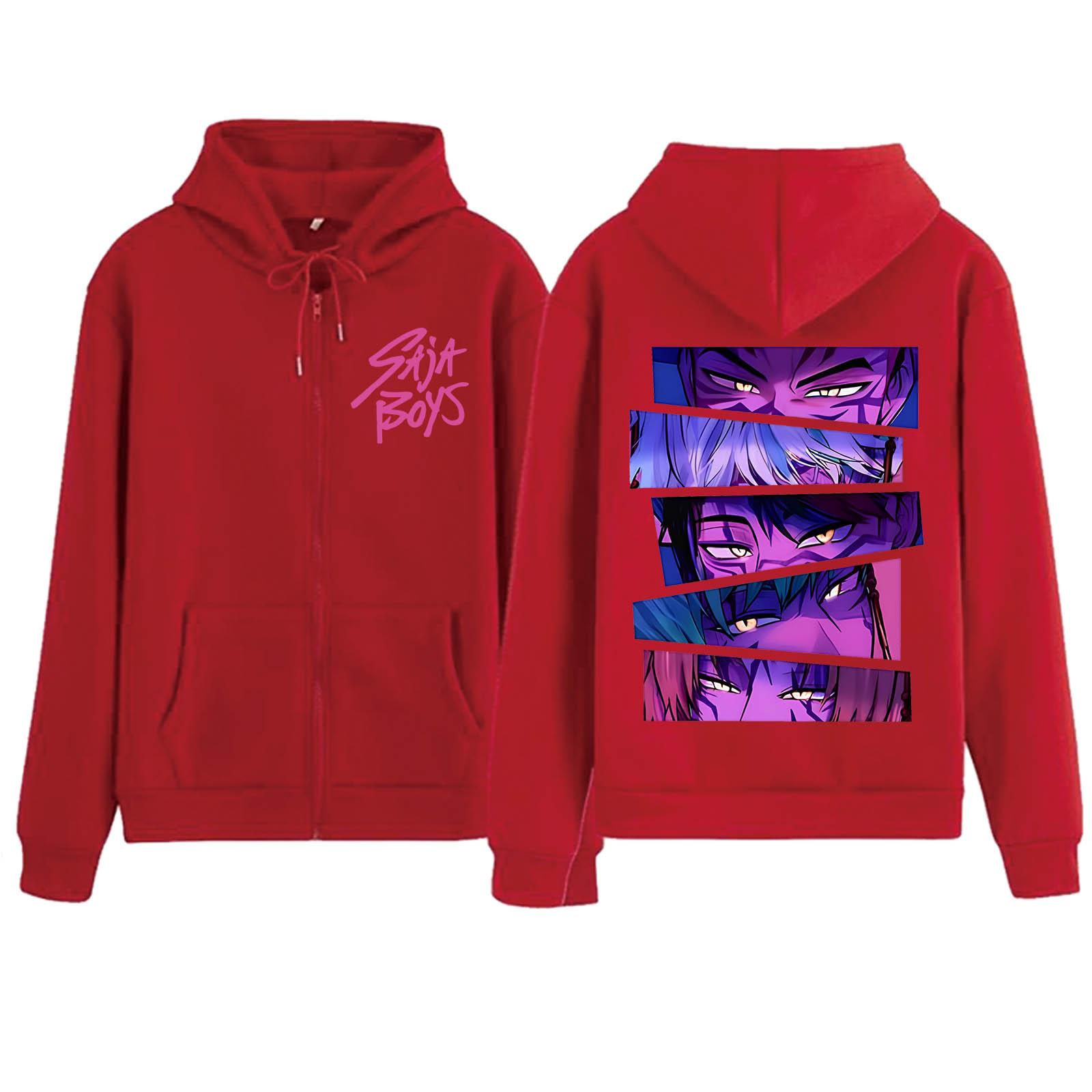 

Kpop Истребитель демонов Саджа Парни Толстовка Харадзюку Хип-хоп Пуловер Y2k Одежда 3XL