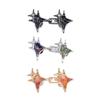 Crystal Crossed Star Waist Tighten Pins Nonrust Plating Easy To Install Adjustable Clip For Loose Pants Waist Adjusters