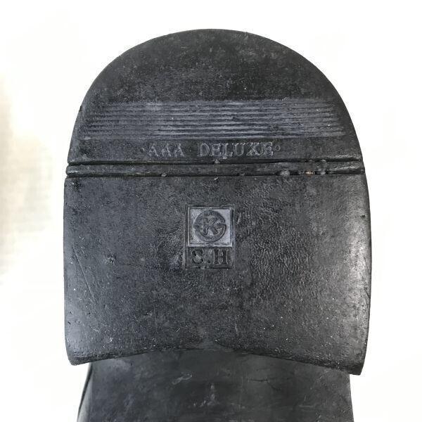 Guy Laroche Leather Plain Toe Shoes [25.5E/Black] Vintage Dress(USED)