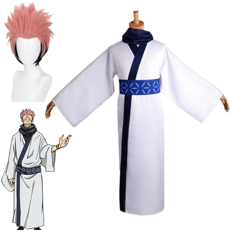 Jujutsu Kaisen Ryomen Sukuna Cosplay Costumi per adulti Uomini Donne Abiti Giappone Kimono Hanfu Halloween Anime Abbigliamento