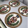 4-Piece Nutcracker Placemats Family Gatherings Christmas Parties Holiday Table Decor & Accessories