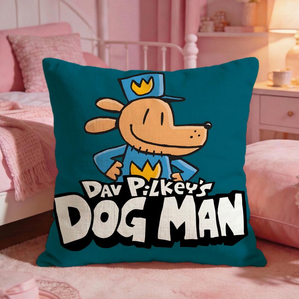 DDogmans Cute Cartoon Cushion Cover Premium Comfort Reversible Pillow Cove Two In One Design For Any Room  Car Interior