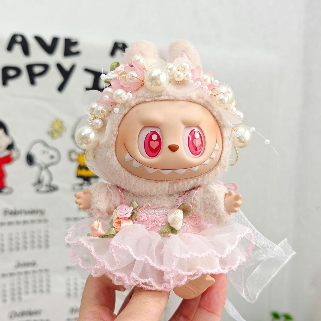 Labubu Wedding Dress Vinyl Blind Box Keychain: Generations One, Two, Three Dress Up