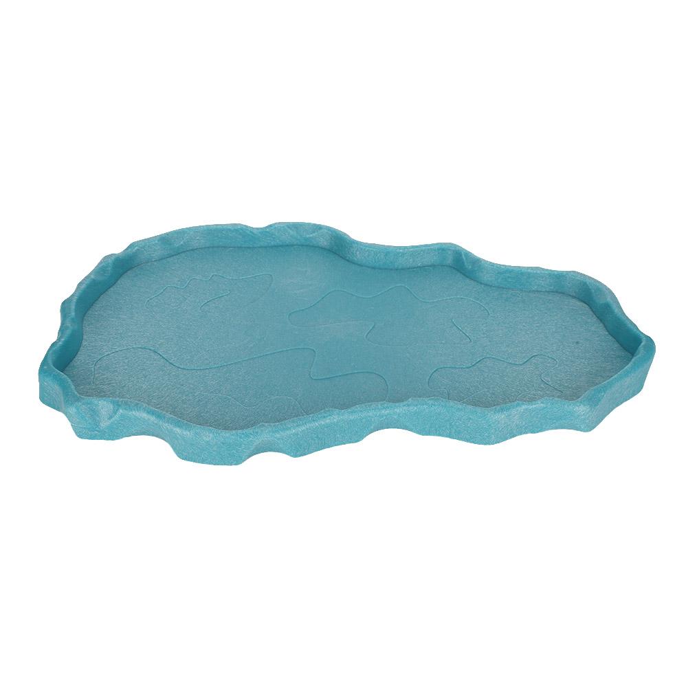 NW29 Plastic Reptiles Feeder Basin Snake Frogs Drinking Feeding Dish Landscape Decorations