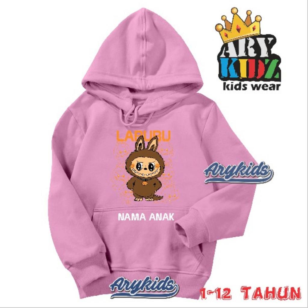 Dziecięca Bluza z Kapturem Nowa Modna Labubu Kids Słodka Kreskówkowa Casualowa Codzienna Bluza 100-160cm Chłopcy Dziewczynki